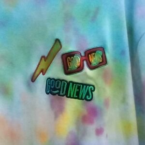 ⚡Custom Good News Tie Dye Shirt, L😎